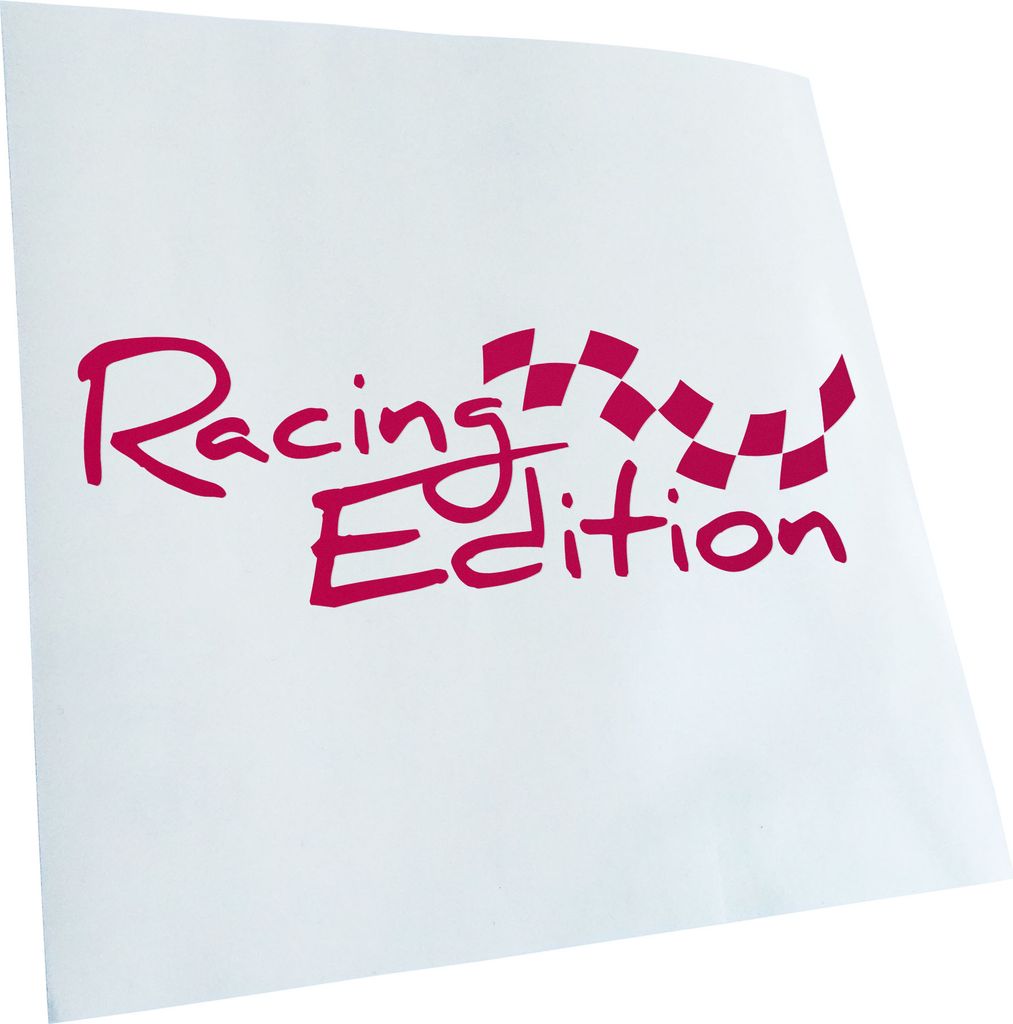 Kiwistar - Autoaufkleber - Racing Edition - Pink - 24x8cm - Aufkleber für Auto, Laptop, Fahrrad, LKW, Motorrad mehrfarbig JDM Decal Racing