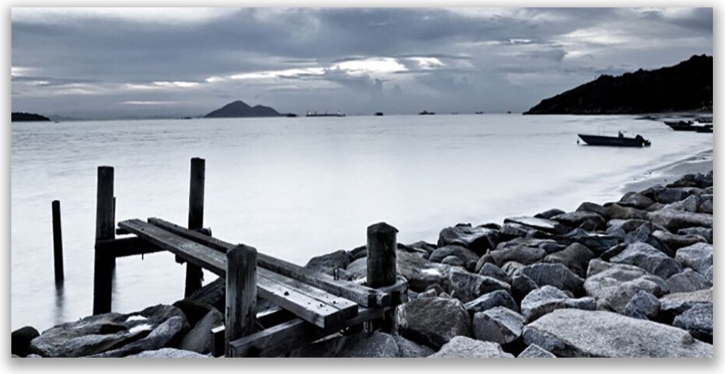 Glasbilder 120x60 Wandbild Druck auf Glas Meer Strand Steine Landschaft
