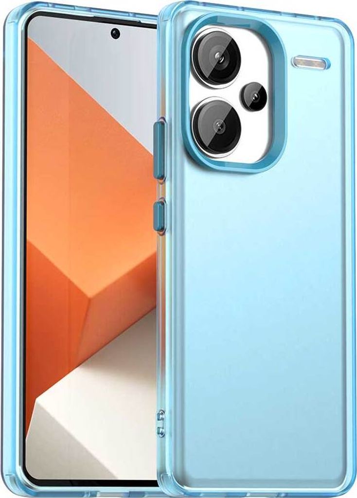 Handyhülle für Xiaomi Redmi Note 13 Pro+ 5G Schlank Durchscheinend Matt Stoßfest Schutzhülle Blau