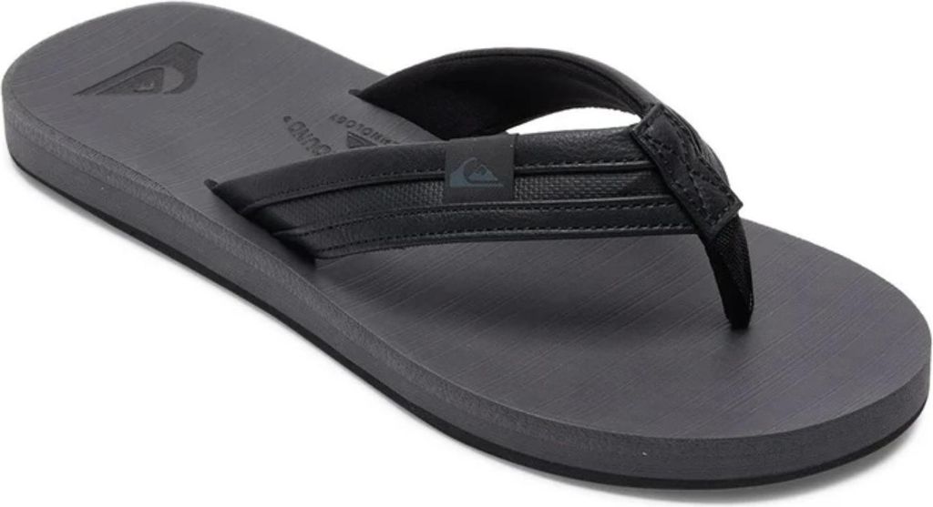 Quiksilver Carver Squish Herren Strand Flip Flops schwarz 44
