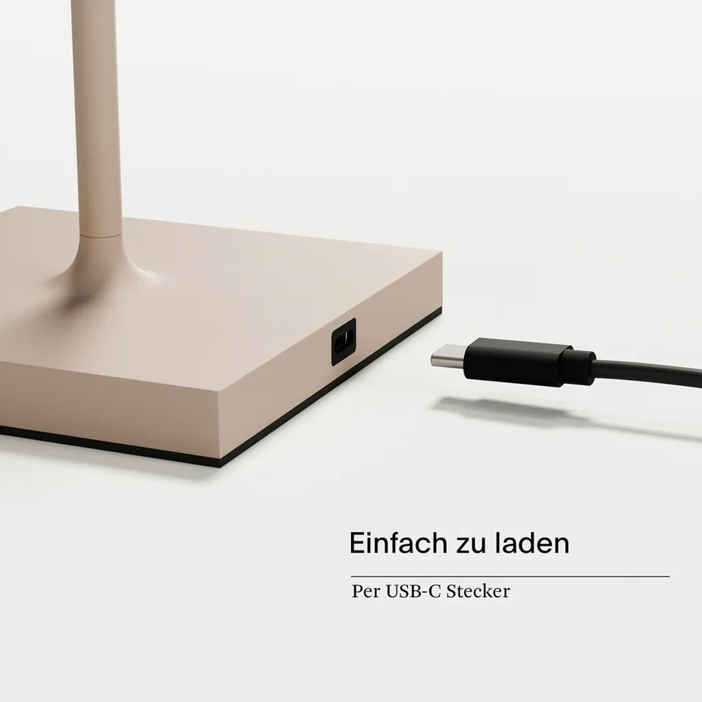 Lampe de Bureau Rechargeable 38cm : Fini les câbles avec l'USB-C