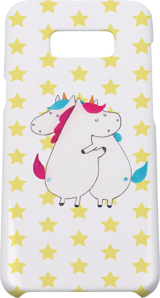 Mr. & Mrs. Panda Samsung Galaxy S8 plus Handyhülle Einhörner Umarmen - Weiß - Geschenk, Familie, Handy Case, Liebe, Unicorn, Einhorn, Freundin, ...