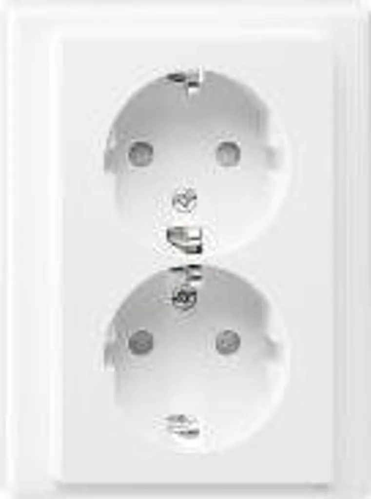 Prise double Merten 2-V r a pour remplacer une prise simple murale