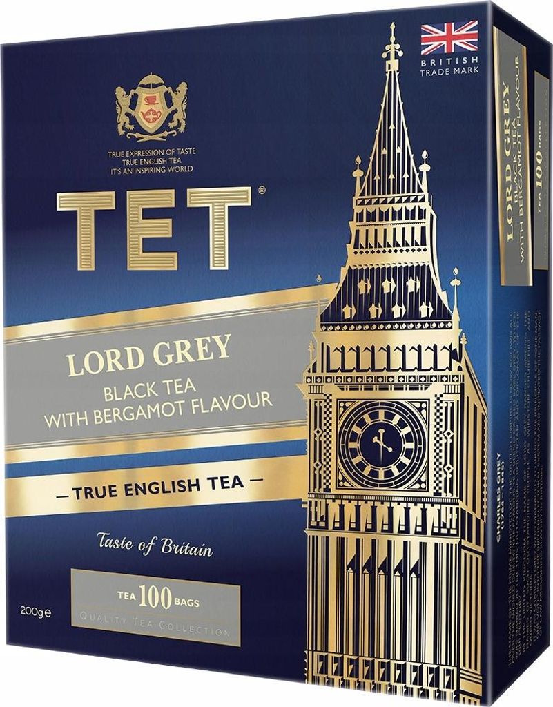 Čierny čaj Earl Grey, 100 čajových vrecúšok Obrázok produktu 
