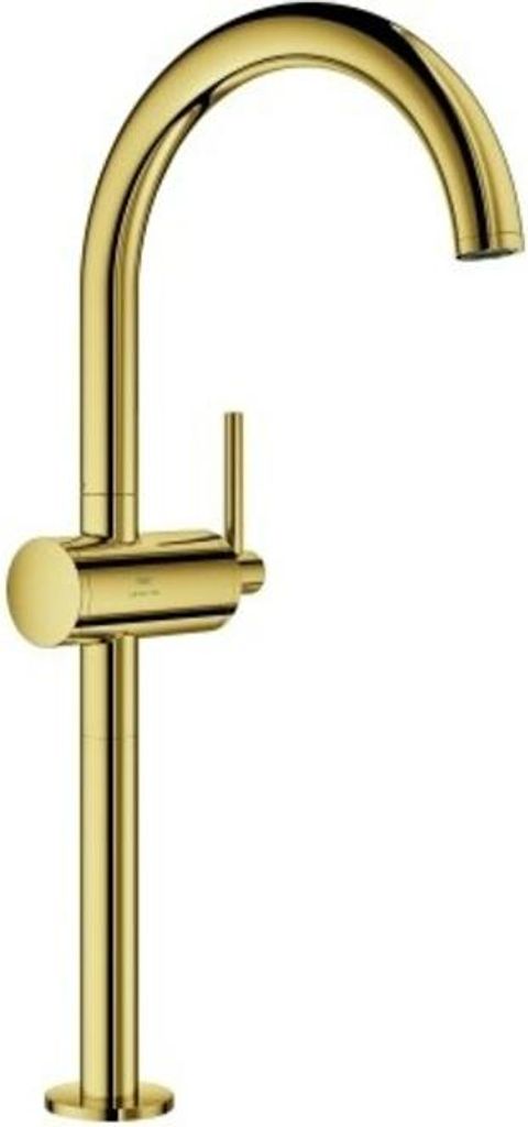 GROHE Einhand-Waschtischbatterie Atrio 24365, XL-Size, Einlochmontage, für freistehende Waschschüsseln, Push-open Ablaufgarnitur 1 1/4'', cool su...