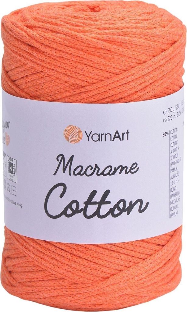 Yarn Art Macrame Baumwolle 2 mm 225 m 770 Orange Schnur Produktbild 