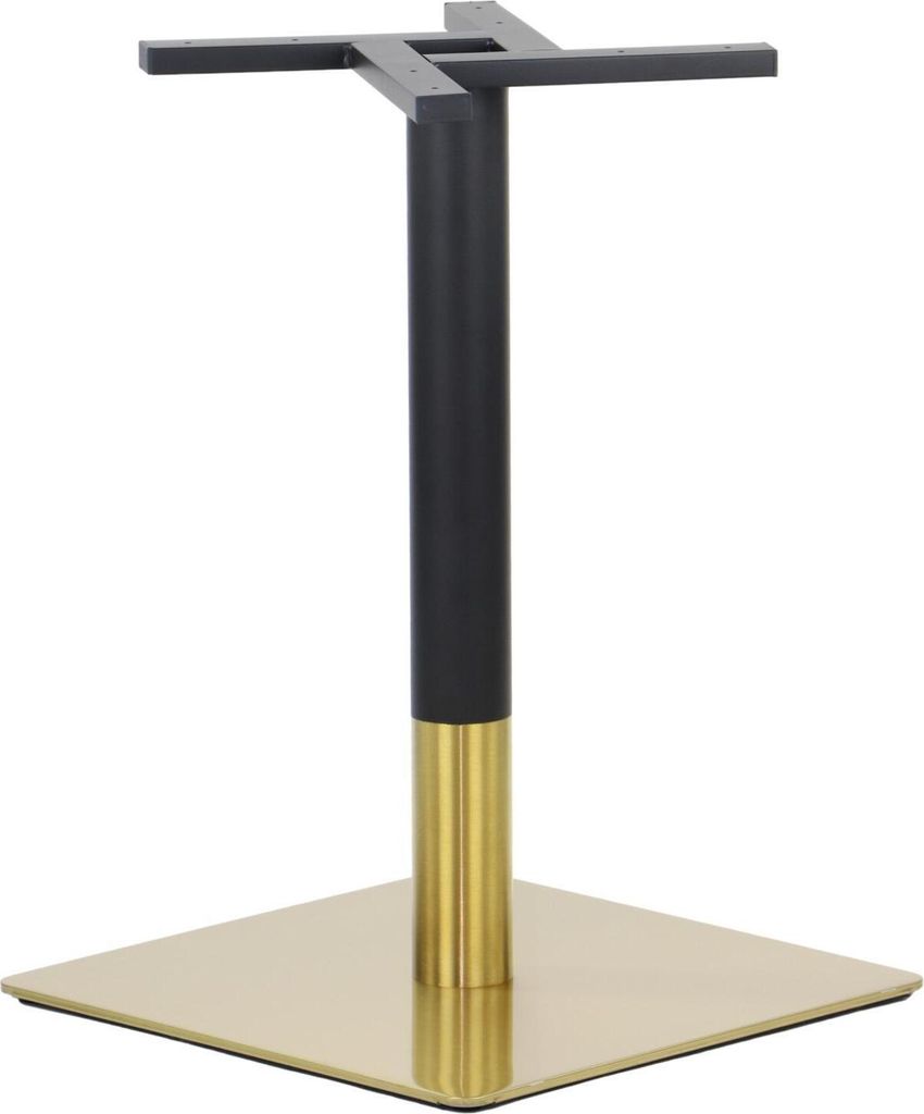 Tischgestell, Tischbeine aus Edelstahl SH-3002-6/GB, für Büro, Hotel, Restaurant, Maße 50x50x72 cm, goldfarbener Edelstahl