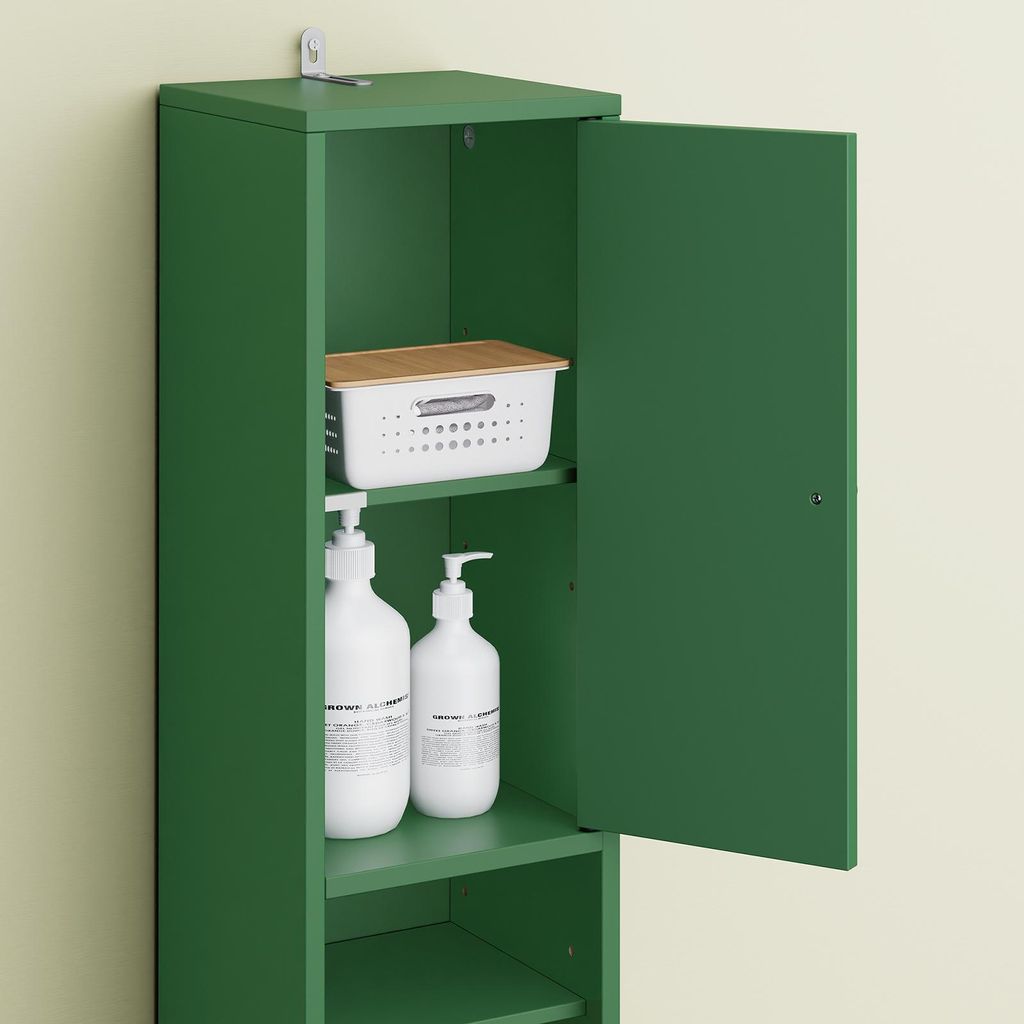 SoBuy Badezimmerschrank Hochschrank für kleine Bäder mit