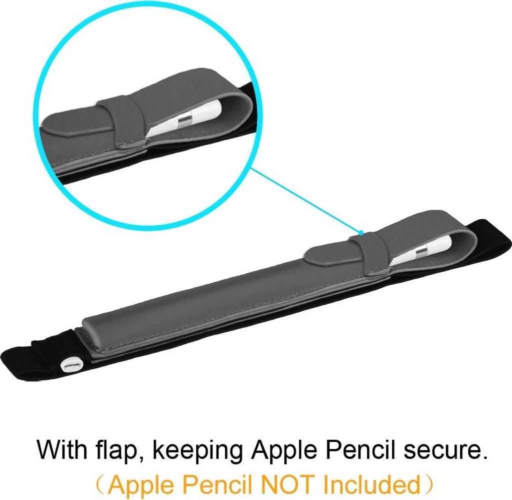Fintie Halter für Apple Pencil Pro/USB-C & Apple Pencil 1./ 2. Gen, Kunstleder Stift Hülle mit USB-Adapter-Tasche kompatibel mit iPad Hülle, Him...