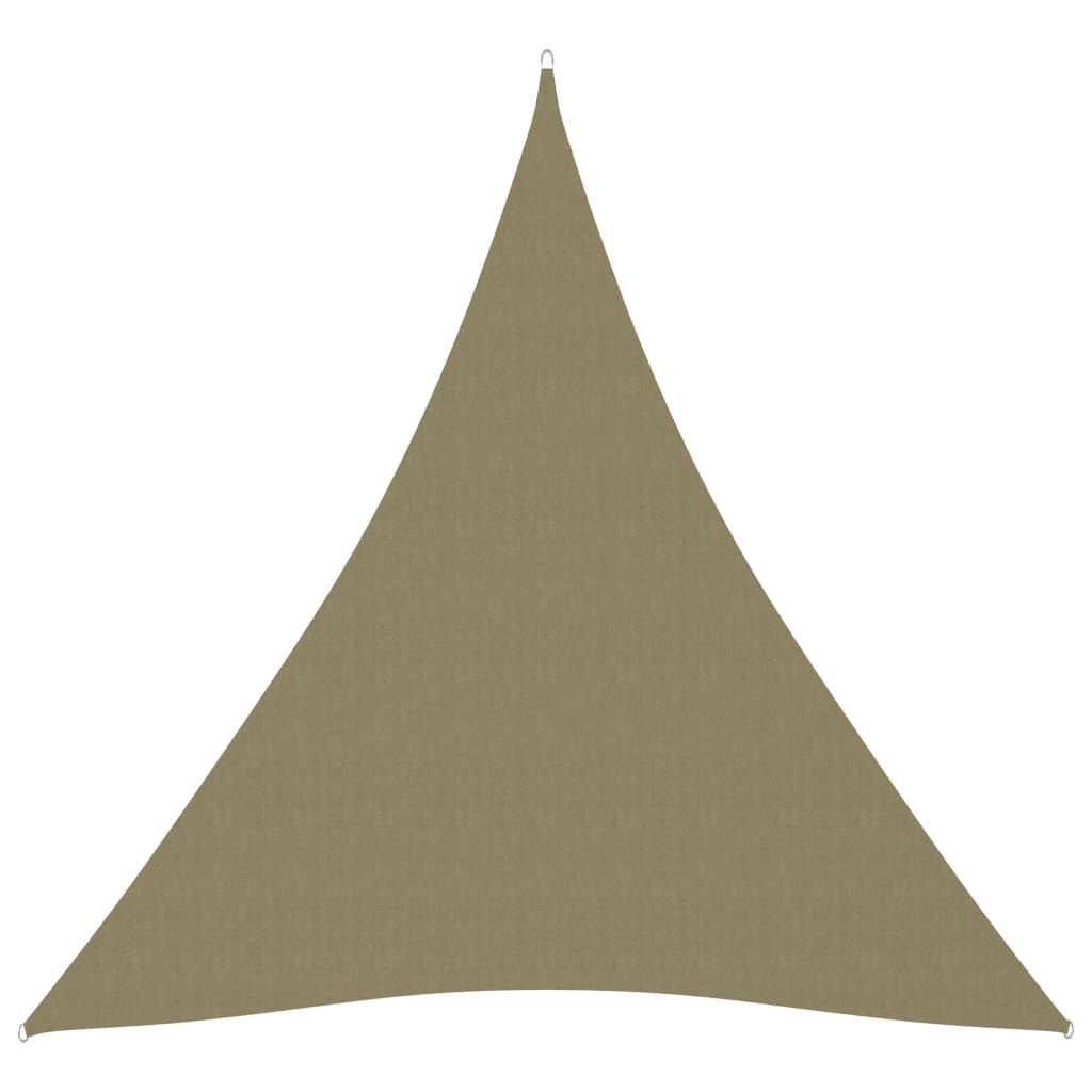 The Living Store Sonnensegel Oxford-Gewebe Dreieckig 5x7x7 m Beige