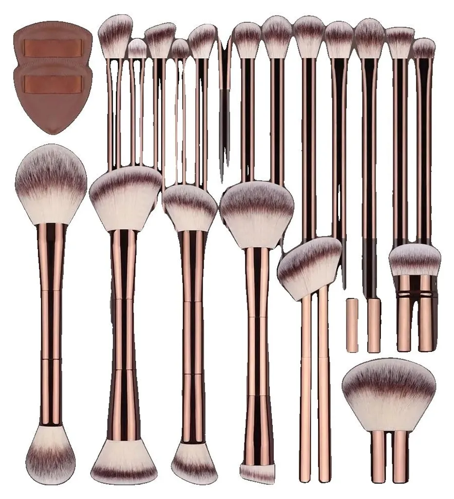 Kit pinceaux de maquillage complet 22 unités pour un teint parfait