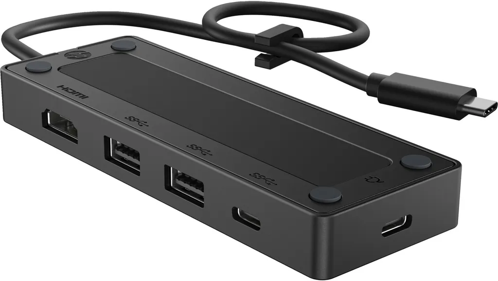 HP Hub de voyage USB-C G3 - Adaptateur multiport compact de 64g noir