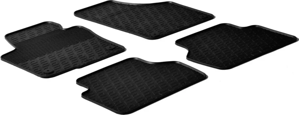 Tapis de sol Tiguan en caoutchouc robuste avec bordures anti-débordement
