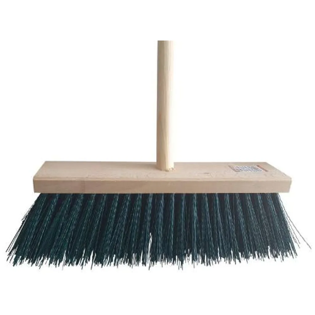 Scopa da Esterno ENPRO Verde 34x7cm | Perfetta per Viali e Porticati