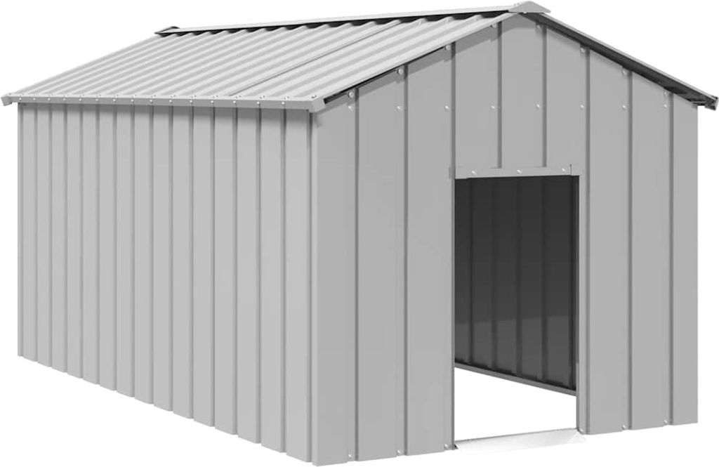 (Robust Möbel)Hundehütte mit Dach 114x202x101cm Verzinkter Stahl Promotion861758 - Hunde-Transportboxen