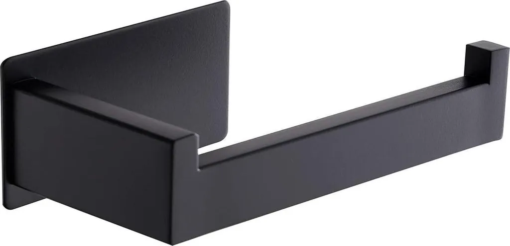Distributeur papier toilette noir en acier inoxydable autocollant