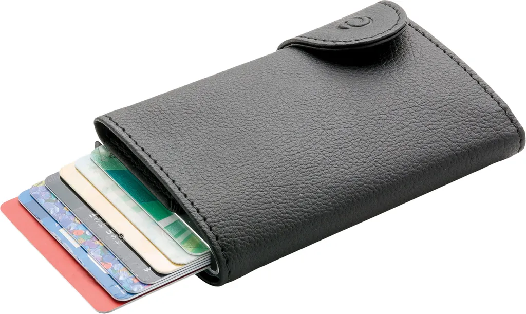 C-Secure - Set di portafogli e porta biglietti da visita RFID XD1006 (taglia unica) (nero)