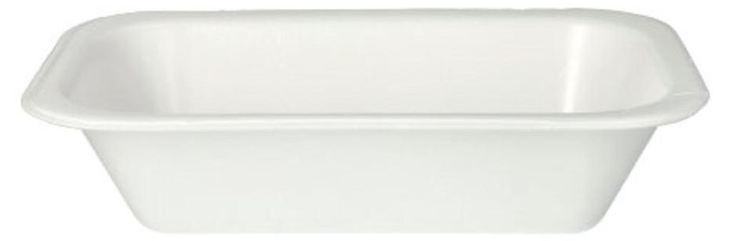 Starpak 100 Siegelschalen, XPS 950 ml 5,6 cm x 15 cm x 24 cm weiss laminiert | Folienbeutel (100 Stück)