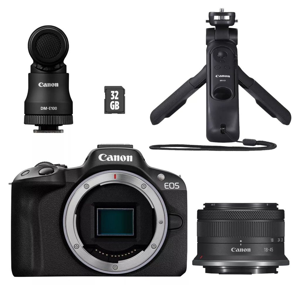 Canon EOS R50 Spiegellose Kamera Content Creator Kit – Produktbild 