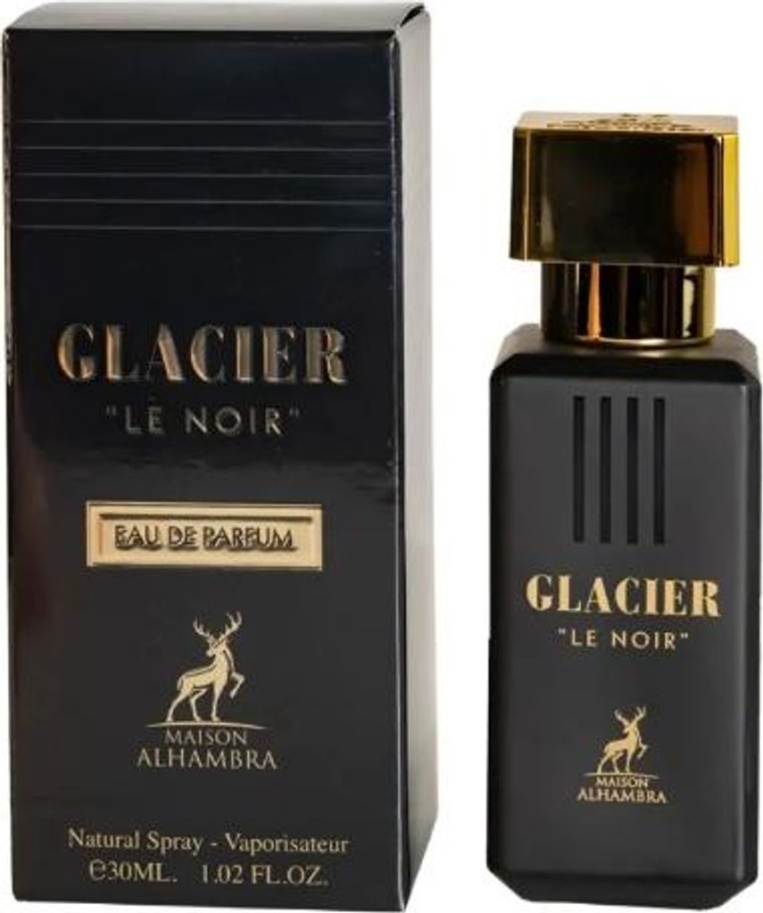 MAISON ALHAMBRA GLACIER LE NOIR 30ML. Agua de perfume para Imagen del producto 
