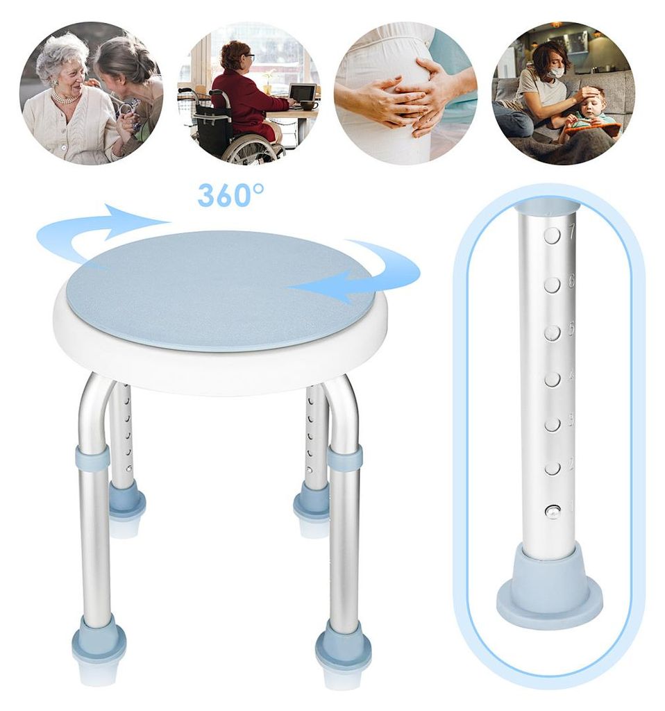 Ikodm Duschhocker Duschstuhl Badehocker Badhocker Bad hocker Duschsitz Duschhilfe Badsitz
