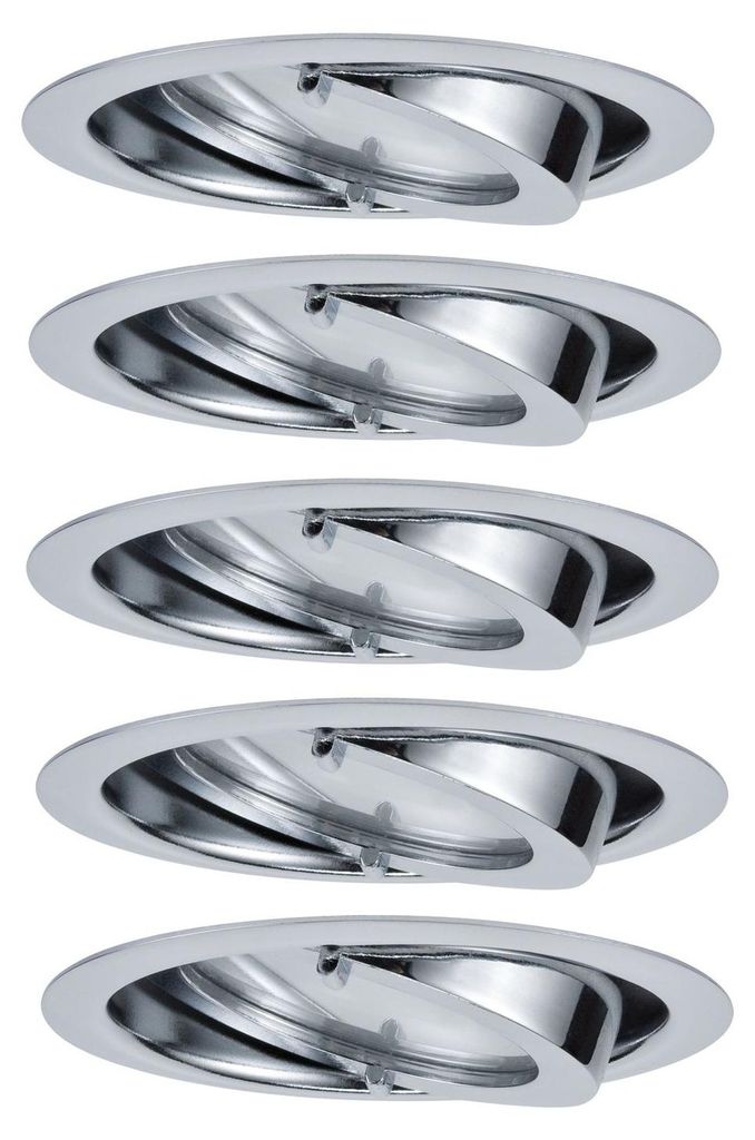 Paulmann Möbel Einbauleuchten Set Dress schwenkbar 5x20W Produktbild 