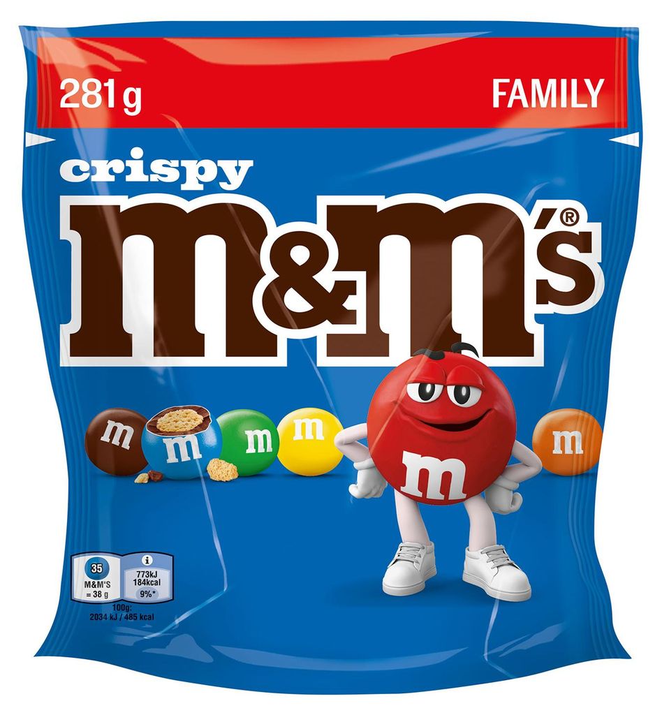M&M'S Crispy – chrupiące ziarenka ryżu w mlecznej Zdjęcie produktu 