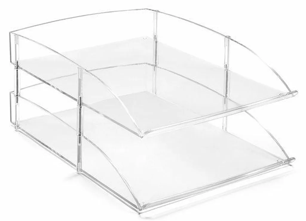 Boîte aux lettres double acrylique transparent et étanche pour façade