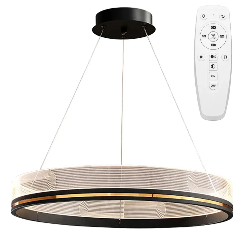TooLight APP1192-CP: L'Essenza della Luce in 60cm di Metallo Nero
