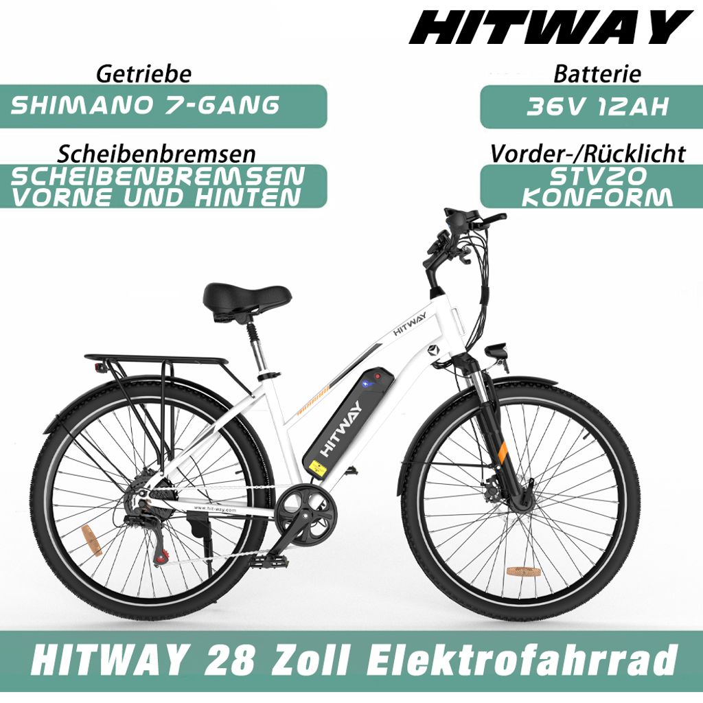 HITWAY E Bike 28" Elektrofahrrad E-Mountainbike 28" Produktbild 2