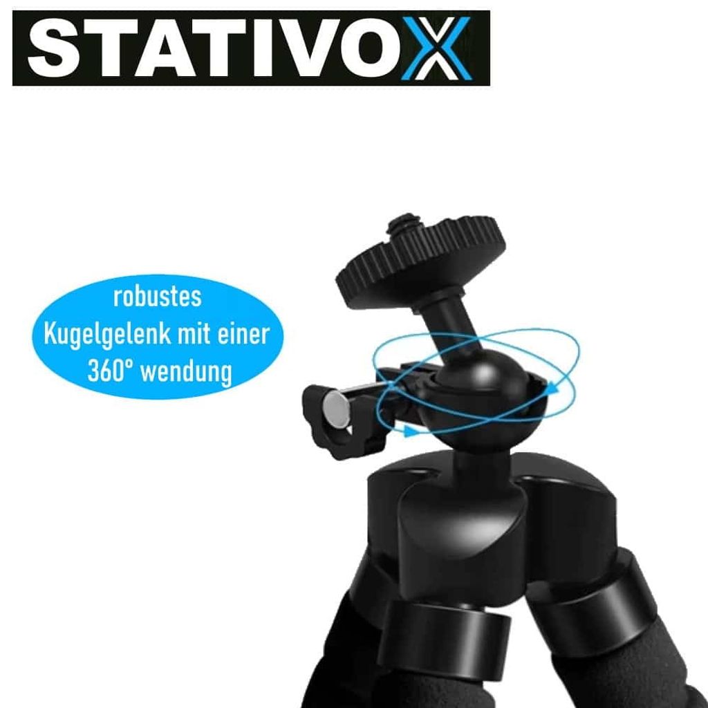 STATIVOX Smartphone Stativ flexibel Kamera mit Handy Produktbild 6
