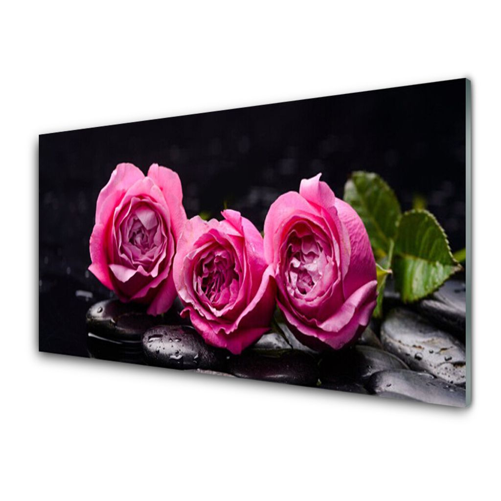 Wandbild aus Plexiglas® Druck auf Acryl 120x60 Blumen & Pflanzen Rosen 