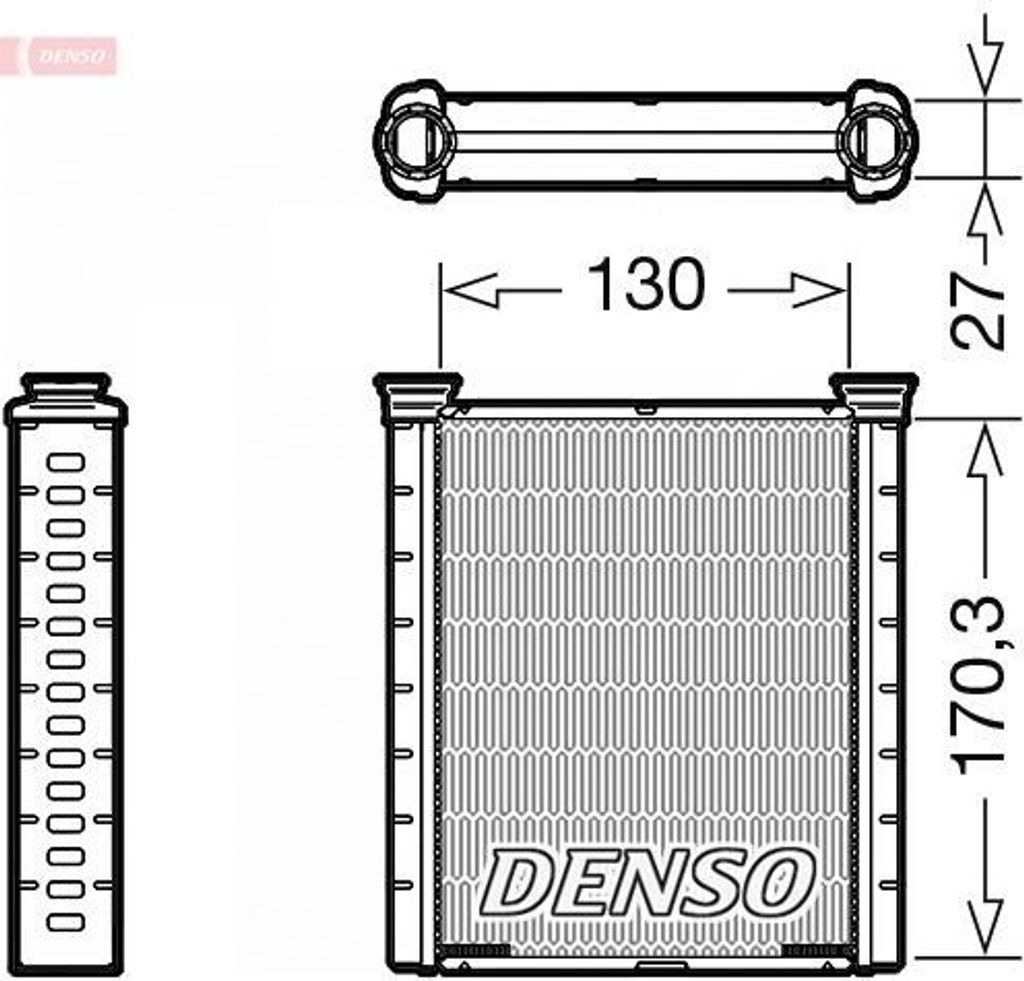 DENSO DRR46001 Wärmetauscher Innenraumheizung Kühler für Produktbild 