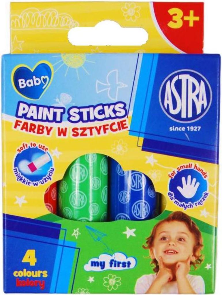 Jumbo Stick malt 4 Farben Astra Baby