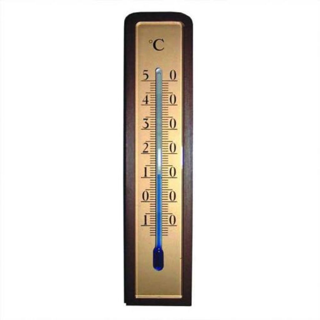 Zimmerthermometer Holz-Nußbaum EUROHOME® Produktbild 