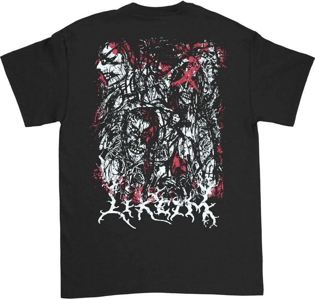 Carpathian Forest T Shirt Likeim Band Logo Nero Metal Nuovo Ufficiale Uomo Nero Size M