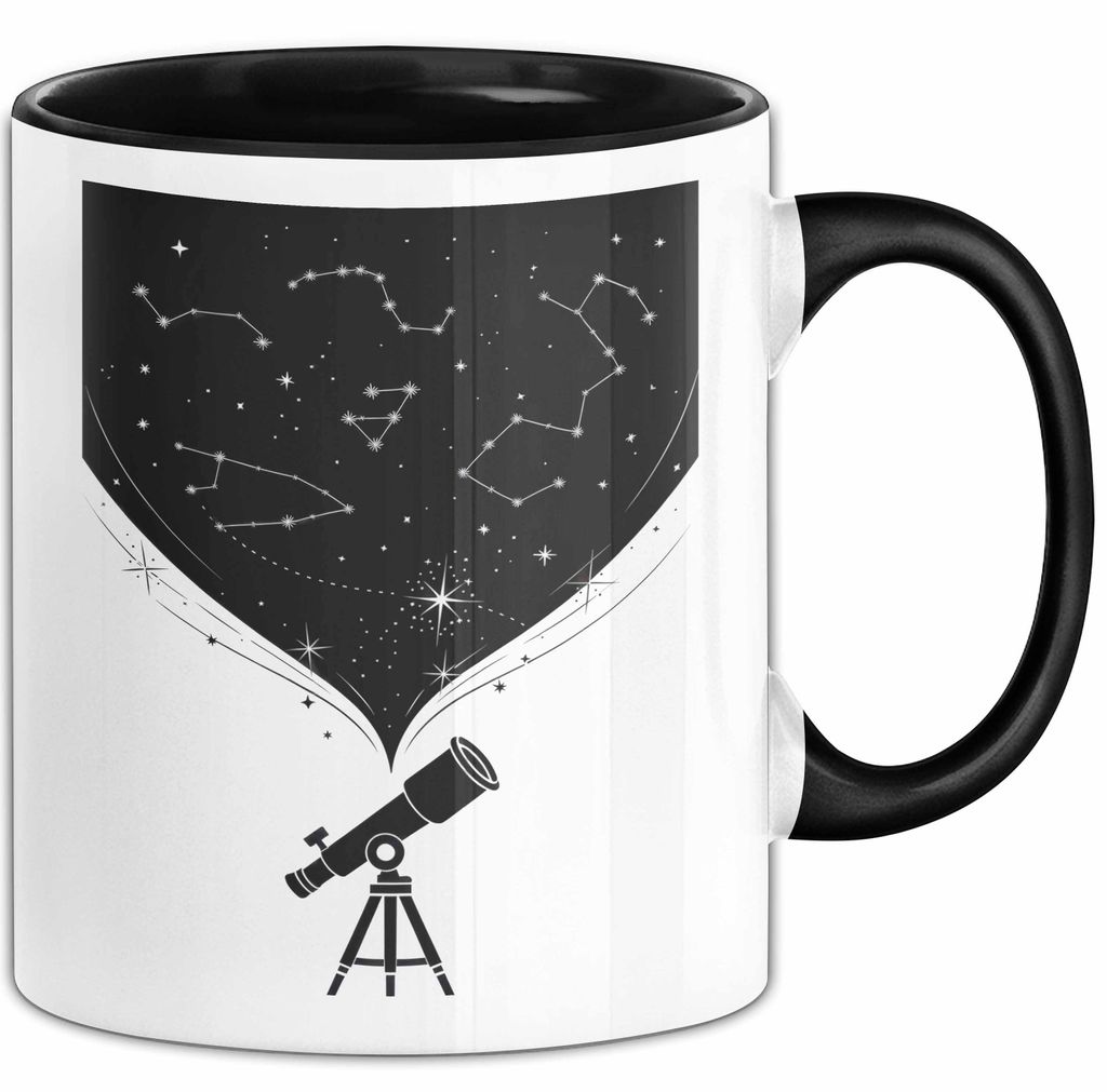 Astronom Tasse Geschenk Lustige Geschenkidee Spruch Für Sternen Gucker (Schwarz)