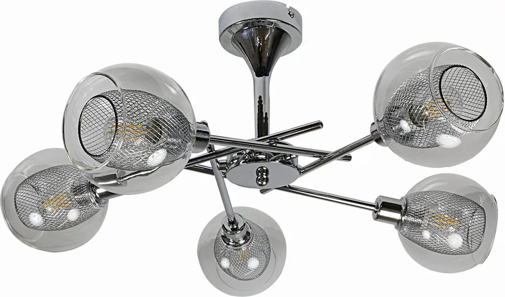 Lustre OZZO 5X40W E14 Chrome Candellux 35-72252 pour Salon Chic