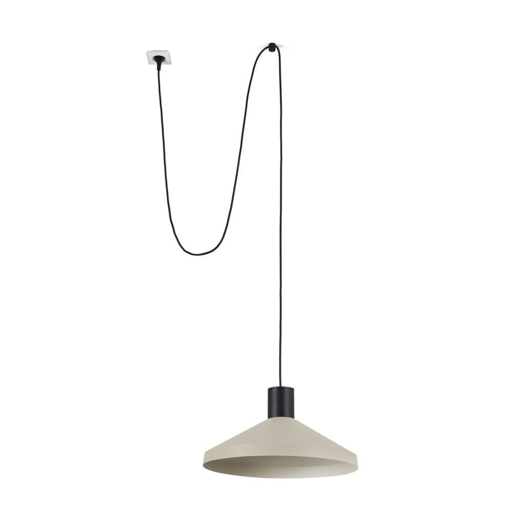 KOMBO Hängelampe beige Ø400 mit Stecker 68604-67