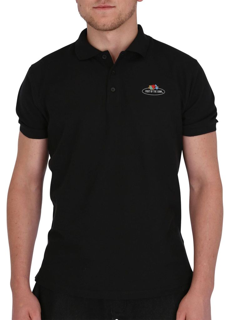 Fruit of the Loom Polo-Shirt mit Vintage-Logo Produktbild 