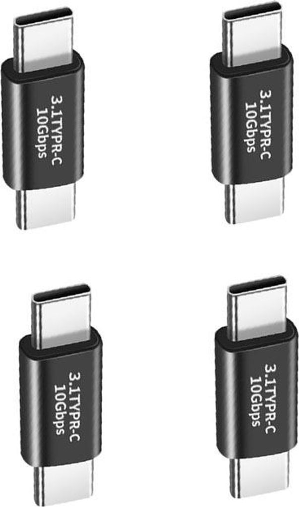 INF TYPE-C auf TYPE-C 3.1 Adapter, Gerader Kopf, 4er-Pack, Produktbild 