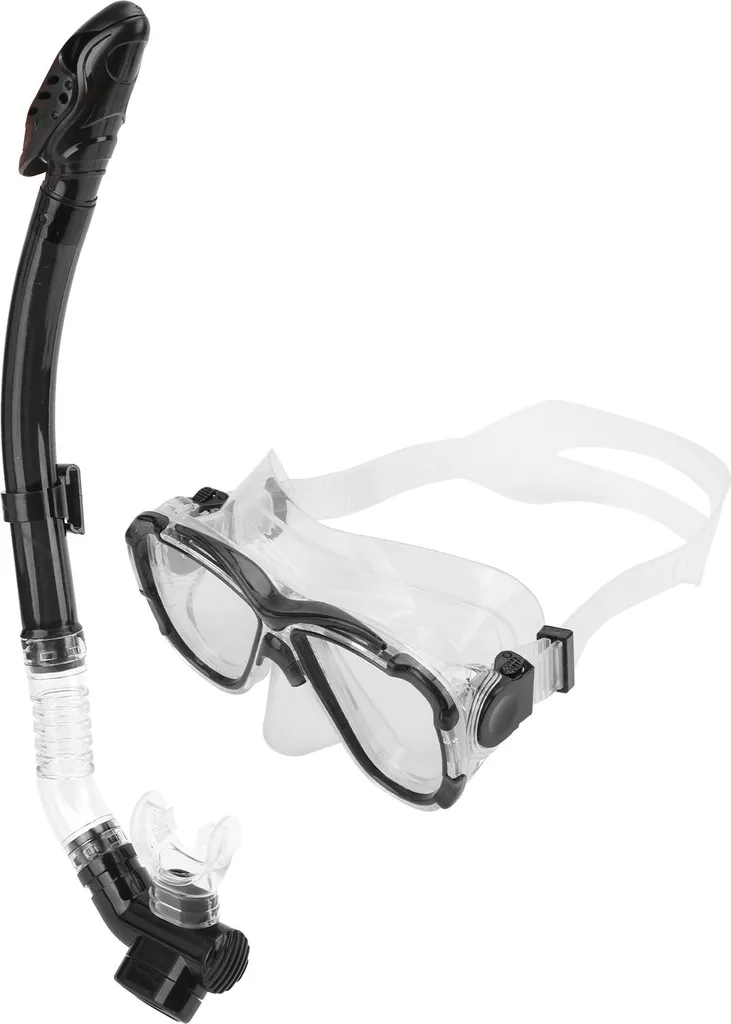 Panoplie de Plongée avec Masque Antibuée et Tuba Sec pour Adultes Noir