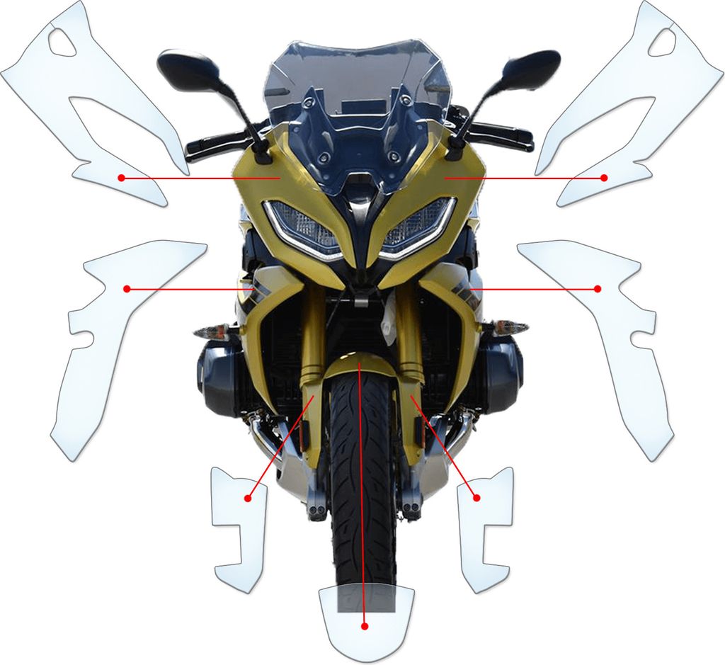 Lackschutzfolie Steinschlagschutz passend für BMW R1250 RS 2019+