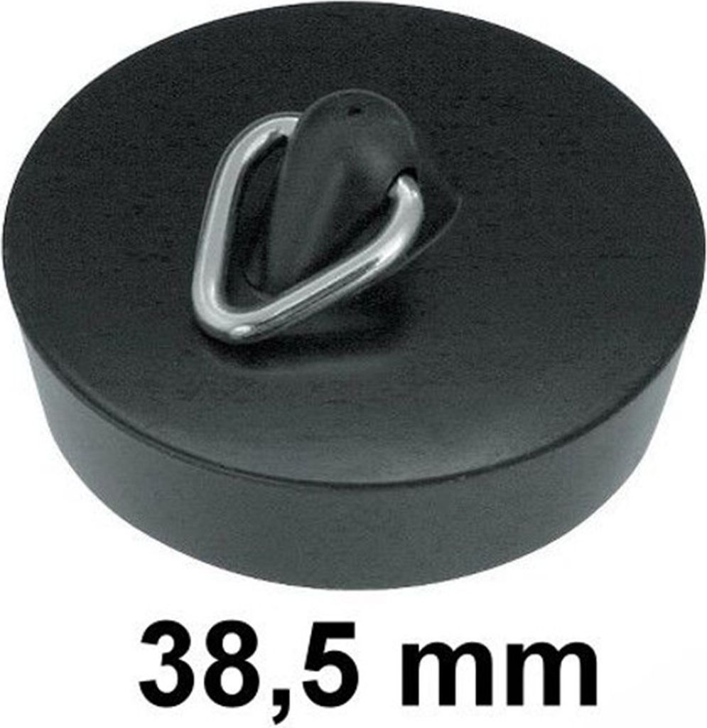 Vielseitiger Abflussstopfen 38,5 mm für Waschbecken & Spüle – Robuster Ablaufverschluss Grau 1 Stück