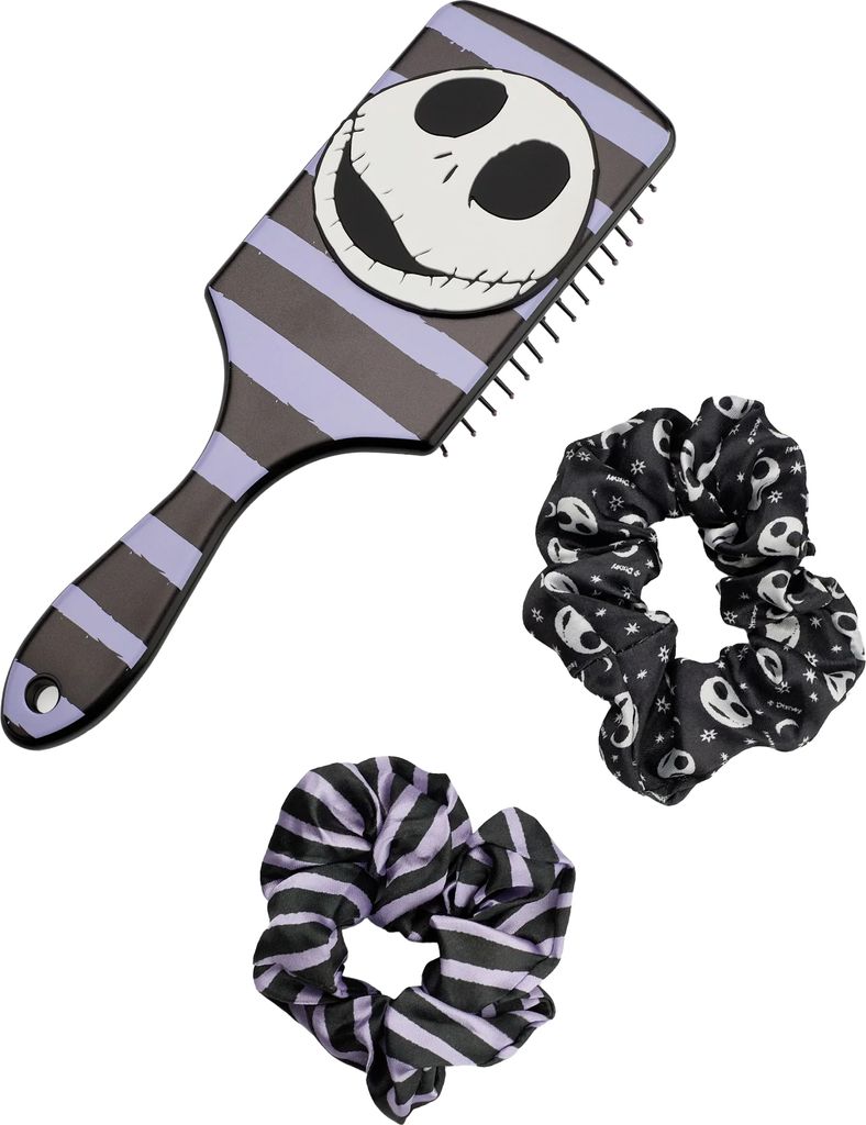 Nightmare Before Christmas - Haarbürste Set NS8802 (Einheitsgröße) (Schwarz/Violett/Weiß)