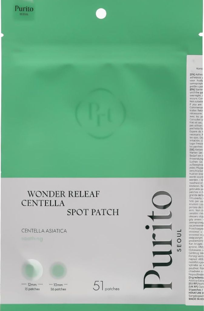 PURITO SEOUL - Wonder Releaf Centella Spot Patch, 51 stuks Productafbeelding 