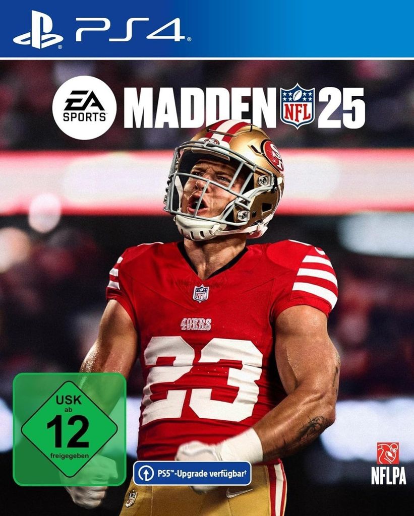The cover art for the video game Madden NFL 25 on PlayStation 4.
