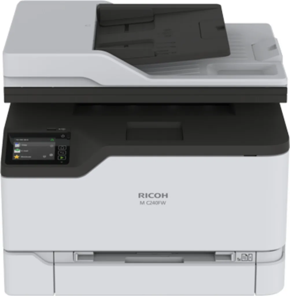 Ricoh M C240FW Imprimante Laser Couleur : Finies les Cartouches Bouchées