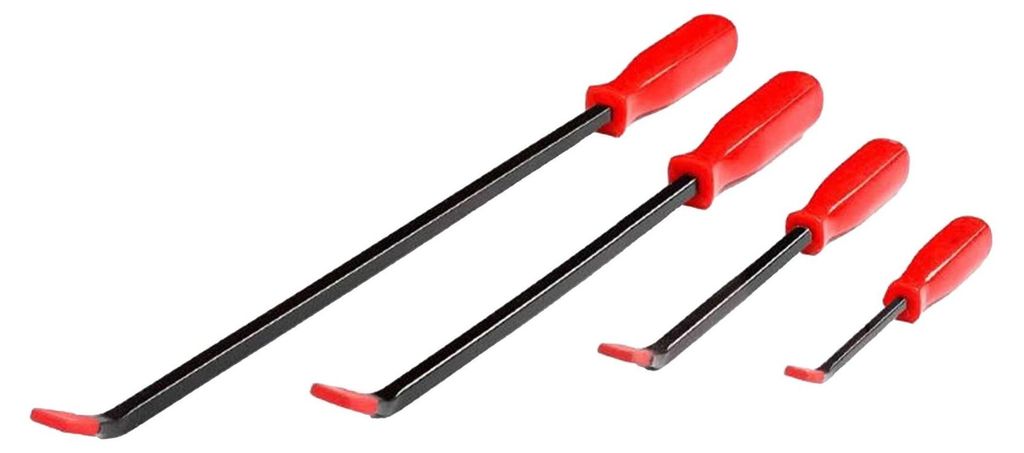 Hebelstangenset, 4-teilig, Längen 200-600 mm