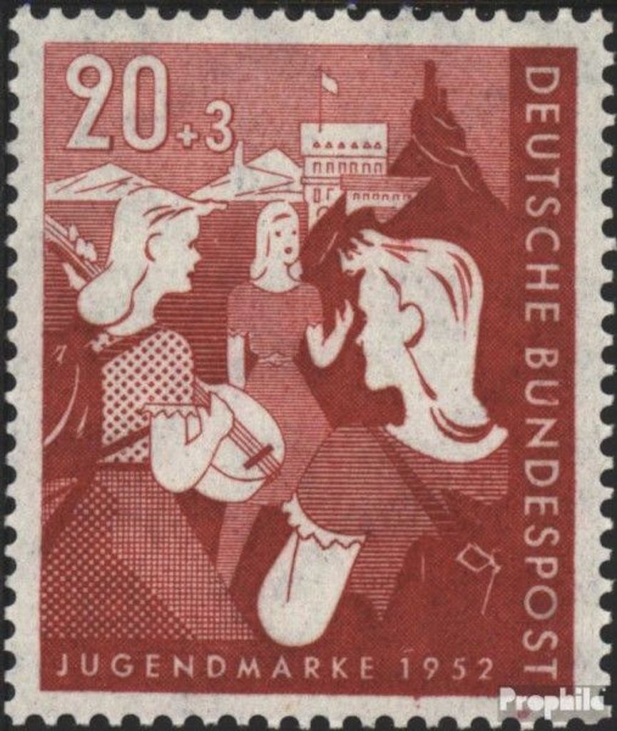 Briefmarken BRD (BR.Deutschland) 1952 Mi 154 gestempelt Zweiter Bundesjugendplan